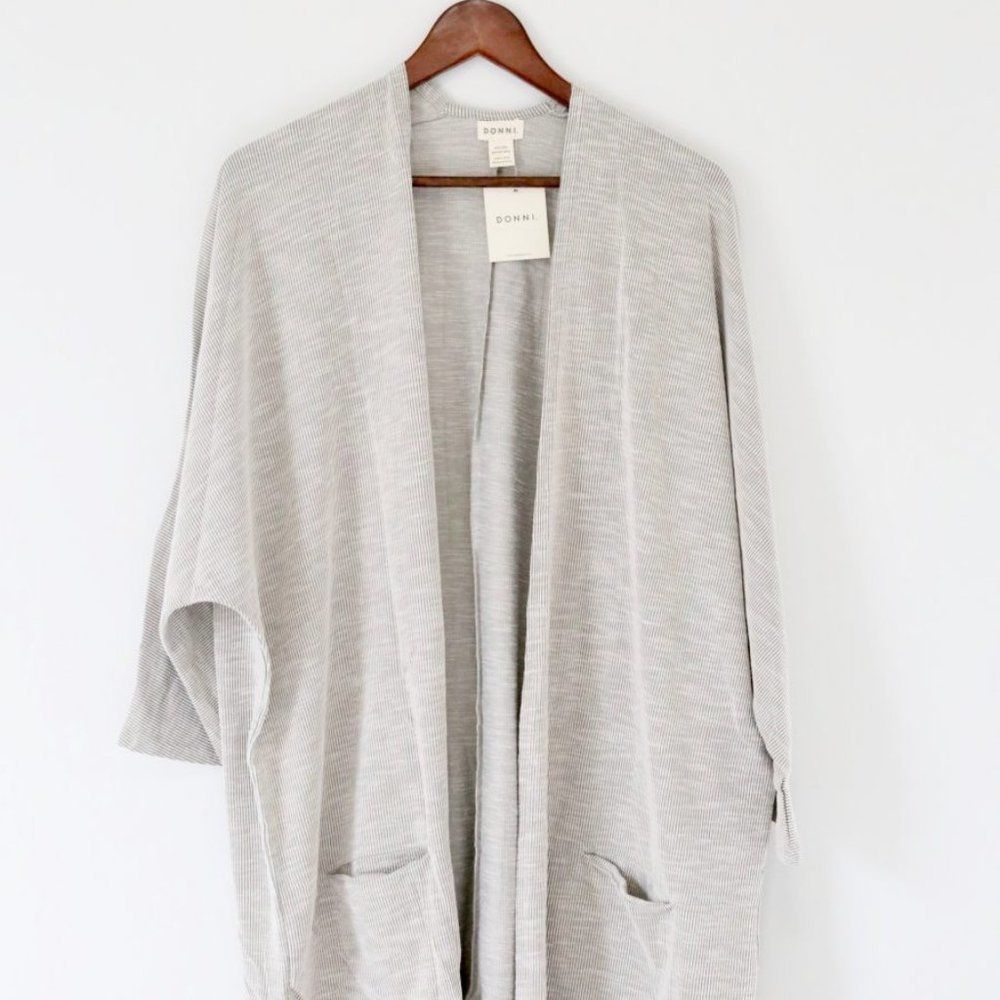 DONNI. Ribbed Sweater Coat